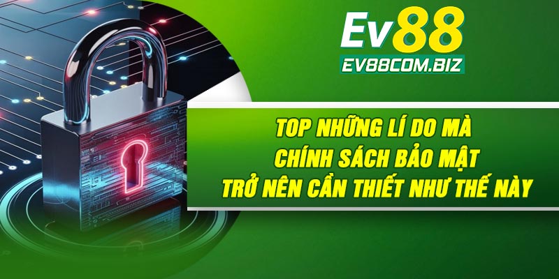 Top những lí do mà chính sách bảo mật trở nên cần thiết như thế này